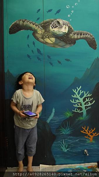 里莫彩繪事務所-牆壁彩繪 牆壁彩繪 海底世界