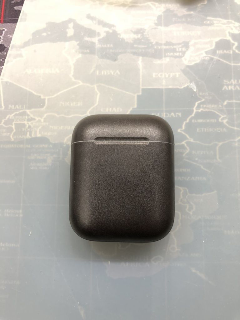 【台南包膜】Apple AirPods 藍芽耳機 純黑質感包