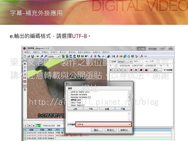 Aegisub軟體,字幕檔教學9,premiere