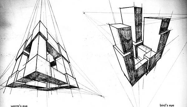 透視學(perspective),透視法教學畫法講義2一點透視,兩點透視,三點透視,基本名詞教學,說明(透視觀察,種類,畫法)15