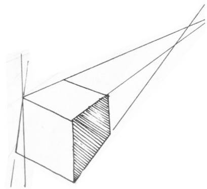 透視學 (perspective) 透視法教學畫法講義5: 判斷透視正確性與透視的造型比例分割,對角線中心點 (練習,Poe,攝影,英文,梁又文老師設計教學系列)9