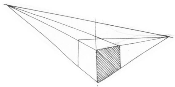 透視學 (perspective) 透視法教學畫法講義5: 判斷透視正確性與透視的造型比例分割,對角線中心點 (練習,Poe,攝影,英文,梁又文老師設計教學系列)10