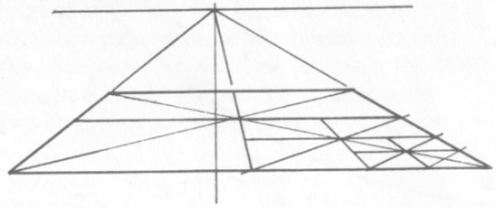 透視學 (perspective) 透視法教學畫法講義5: 判斷透視正確性與透視的造型比例分割,對角線中心點 (練習,Poe,攝影,英文,梁又文老師設計教學系列)14