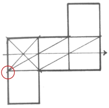 透視學 (perspective) 透視法教學畫法講義6-1,透視立體造型比例增加,對角線中心點 (設計表現技法,手繪練習,Poe,梁又文老師)5