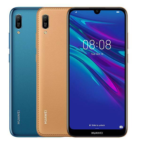 【HUAWEI產品照片】HUAWEI Y6 Pro 2019 (寶石藍、琥珀棕)