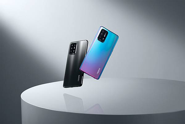 (圖片三)OPPO Reno5 Z提供液態黑、宇宙藍兩種顏色，於0417正式上市。