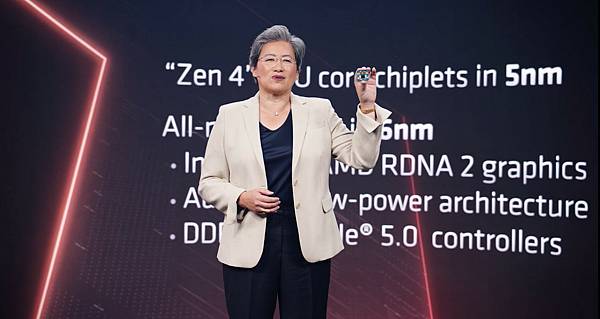 圖一_AMD董事長暨執行長蘇姿丰博士展示全新AMD Ryzen 7000系列桌上型處理器