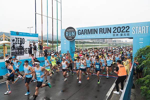 2023 Garmin Run臺北站賽事組別有5K、10K、21K，共計6500名額，即日起開放報名