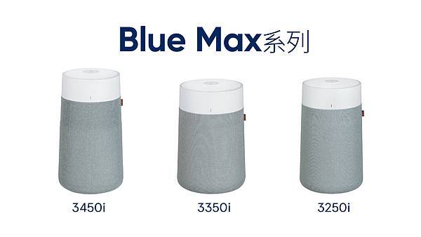 Blue Max系列空氣清淨機，針對家中各類空間，分別打造適合各類坪數的型號。