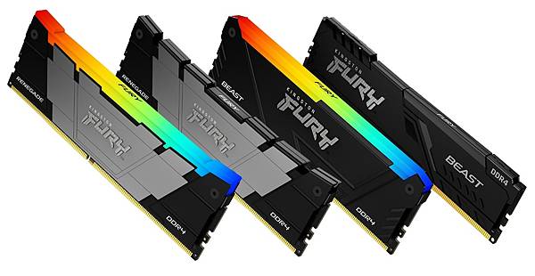 Kingston FURY DDR4記憶體嶄新外型強勢登台