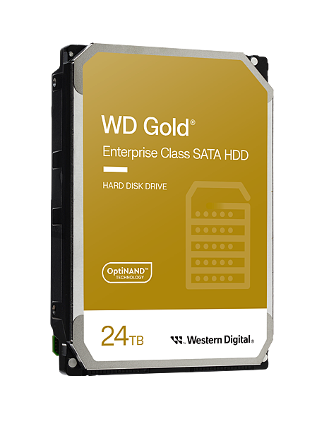 【新聞圖片三】24TB WD Gold CMR SATA HDD 專為系統整合商和服務各規模企業的經銷商設計，採Ultrastar 技術平台因應大數據和企業儲存工作負載的高需求。