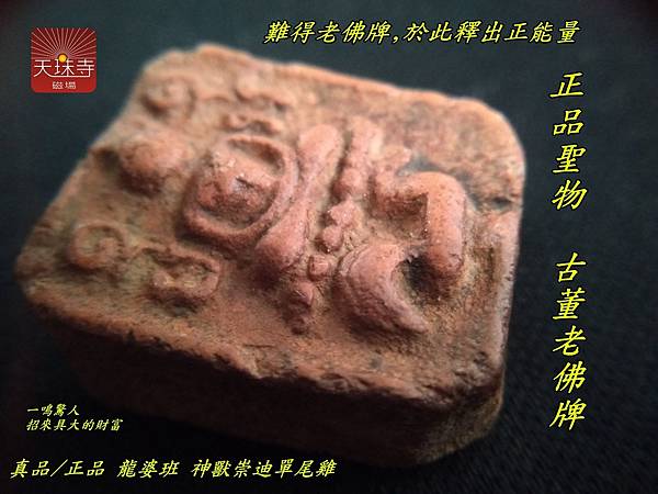 真品正品龍婆班 神獸崇迪中國魚難得泰國老佛牌於此釋出