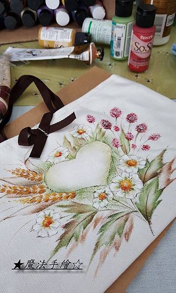 彩繪素胚袋-面紙盒抽