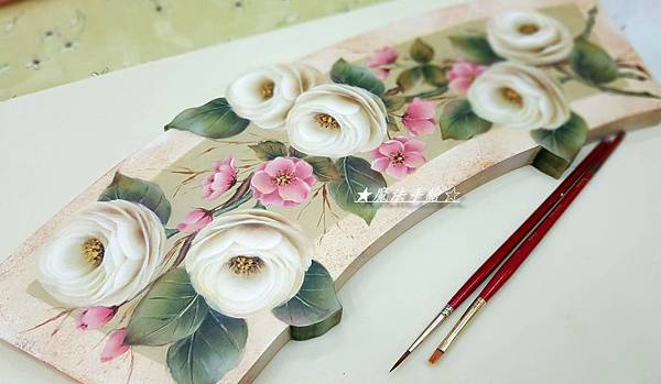 英式玫瑰彩繪-彩繪教學