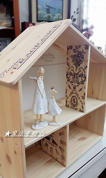 彩繪傢俱應用-IKEA娃娃屋層架