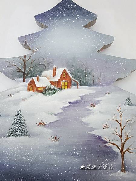 彩繪聖誕樹-傢飾彩繪