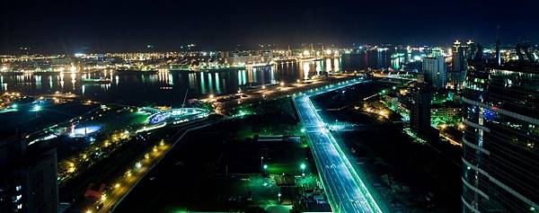 高雄夜景、高雄港、貨輪-01