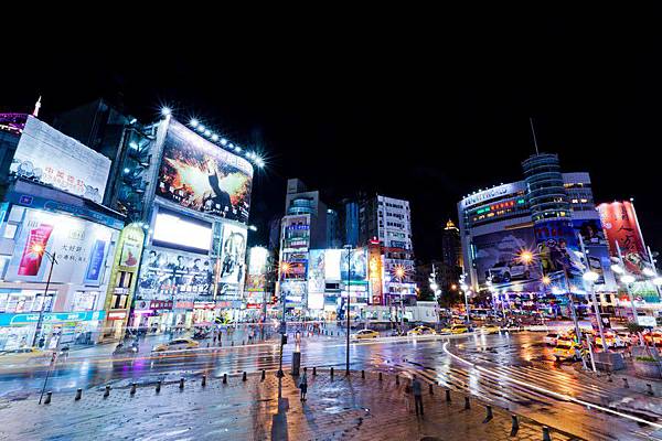 西門町商圈、空照、夜景、街道、觀光、中華路、成都路、捷運西門站、_31