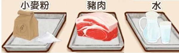 小麥粉  豬肉  水 