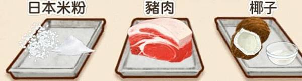 日本米粉  豬肉  椰子