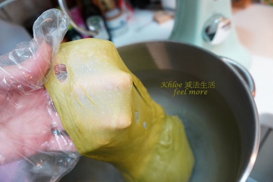 抹茶手撕麵包食譜 直接法15分鐘拉出薄膜 Khloe減法生活feel More 痞客邦