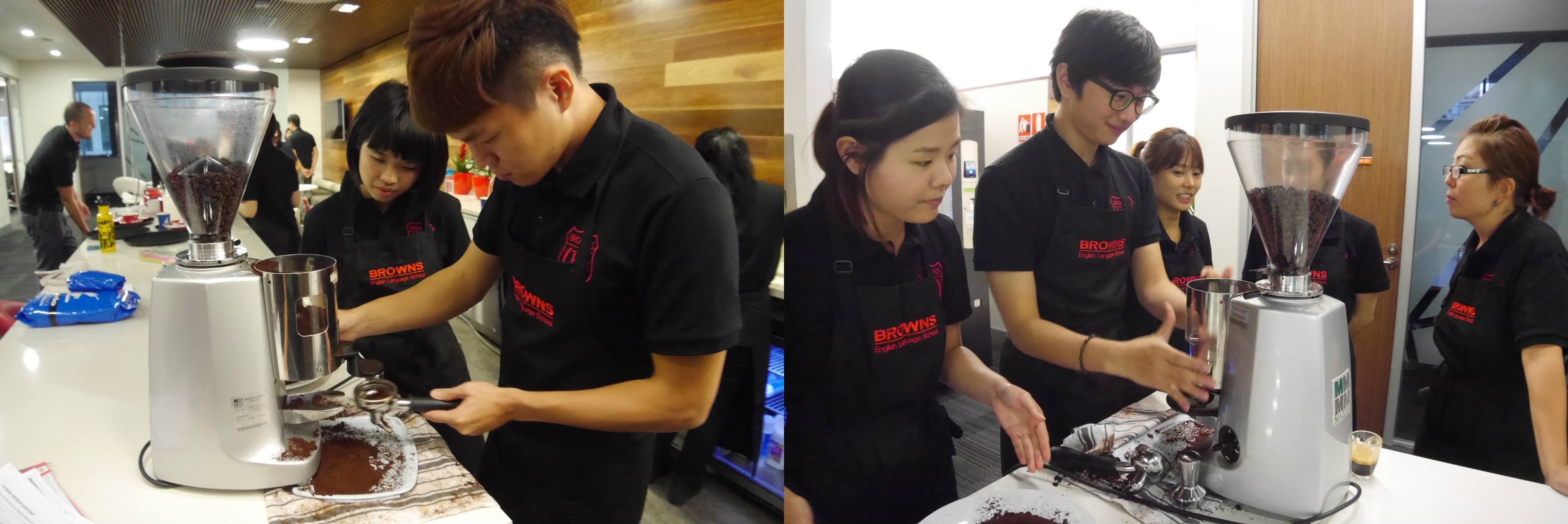 Chris - 在Browns布朗斯英語學院學習咖啡課程的日