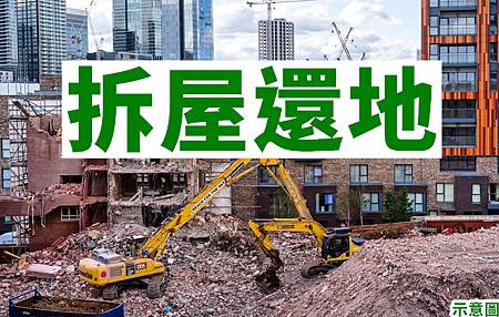 拆屋還地(示意圖) 拆屋還地(示意圖)