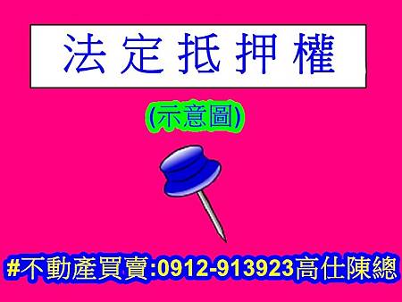 法定抵押權(示意圖) 法定抵押權(示意圖)