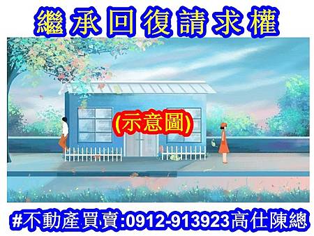 繼承回復請求權(示意圖) 繼承回復請求權(示意圖)