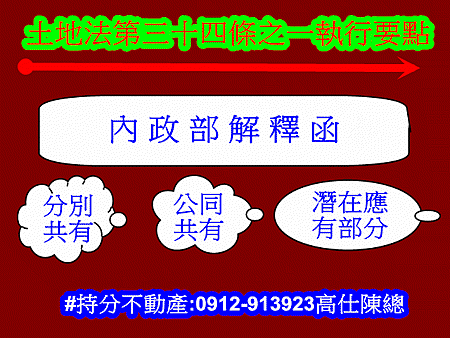 土地法第三十四條之一執行要點解釋函