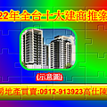 2022年十大建商推案量(示意圖)