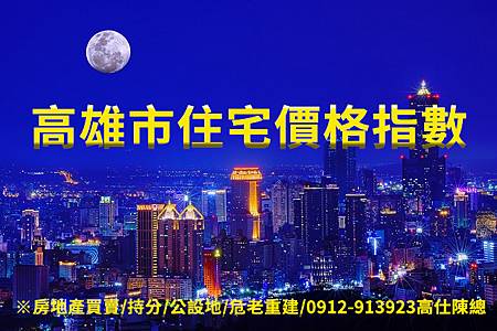 高雄市住宅價格指數(示意圖) 高雄市住宅價格指數(示意圖)