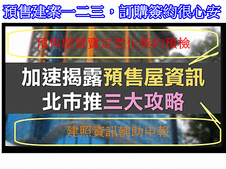 預售建案一二三，訂購簽約很心安(示意圖)