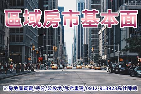 區域房市基本面(示意圖)