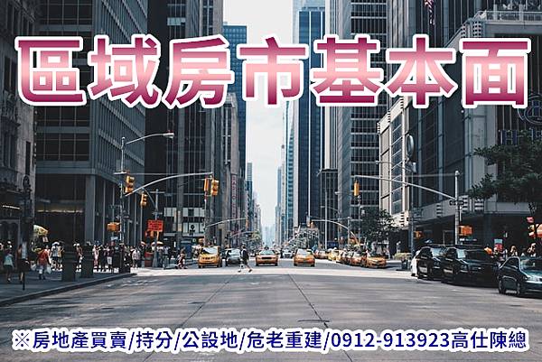 區域房市基本面(示意圖) 區域房市基本面(示意圖)