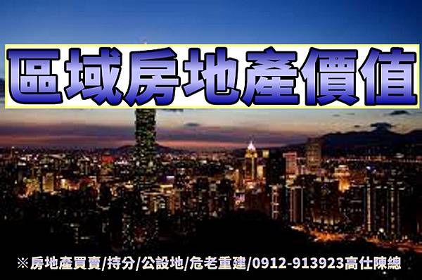 區域房地產價值(示意圖) 區域房地產價值(示意圖)