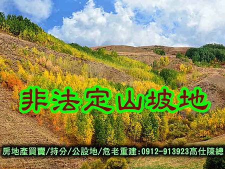 非法定山坡地(示意圖)