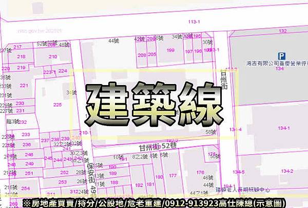 建築線(示意圖)