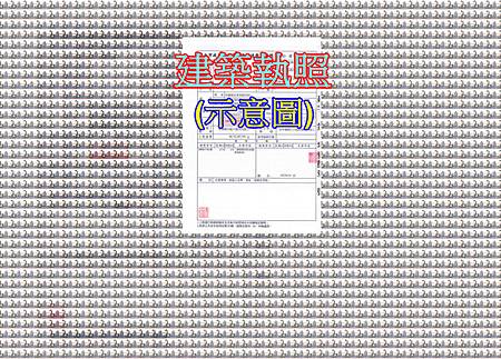建築執照(示意圖) 建築執照(示意圖)