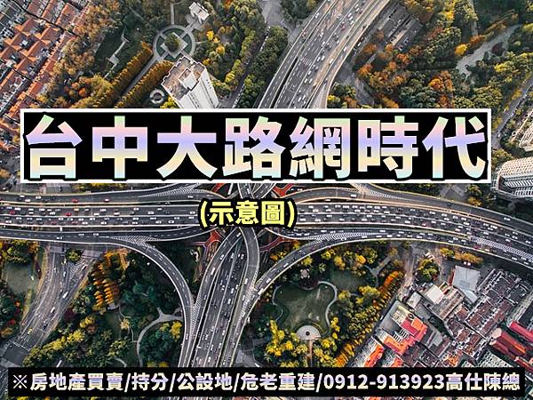 台中大路網時代(示意圖)