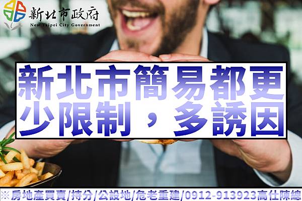 新北市簡易都更,少限制,多誘因(示意圖) 新北市簡易都更,少限制,多誘因(示意圖)