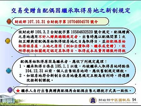 交易受贈自配偶因繼承取得房地之新制規定(示意圖)