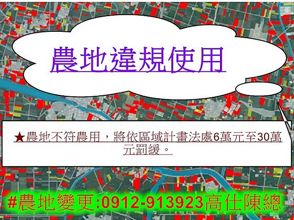 農地違規使用(示意圖) 農地違規使用(示意圖)