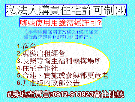 私法人購買住宅許可制(4)