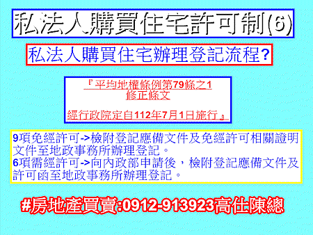 私法人購買住宅許可制(6)