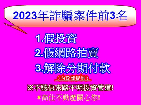 2023年詐騙案件前3名