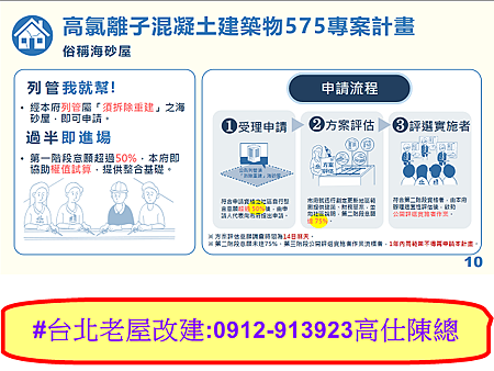 都更8箭臺北無限(高氯離子混凝土建築物575專案計畫)