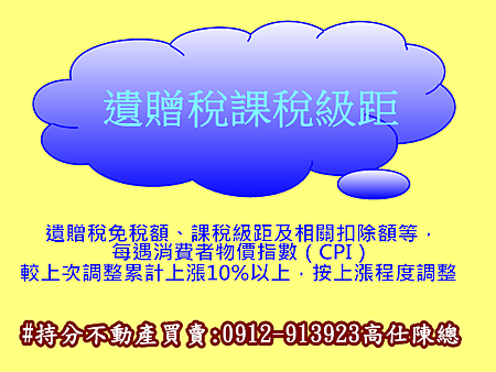 遺贈稅課稅級距 遺贈稅課稅級距