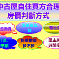 中古屋自住買方合理房價判斷方式