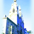 europe church霓虹燈光畫.jpg